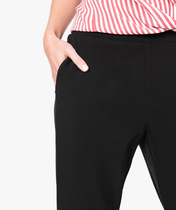 Pantalon 7/8ème uni vue2 - GEMO(FEMME PAP) - GEMO