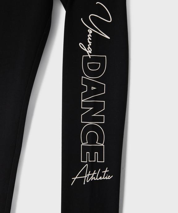Legging long taille élastiquée avec inscription fille vue5 - GEMO (ENFANT) - GEMO