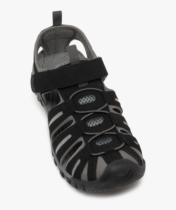 Sandales homme style randonnée à scratch et bout fermé vue5 - GEMO (CASUAL) - GEMO
