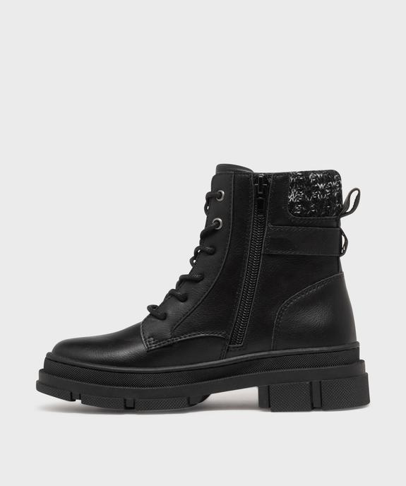 Bottines biker avec semelle crantée fille - Lovely Wings vue3 - LOVELY WINGS - GEMO