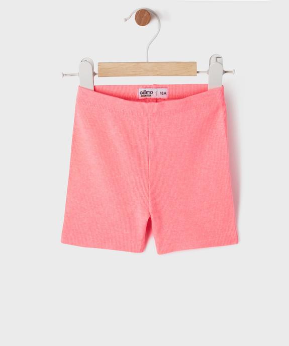 Legging court en maille côtelée bébé fille vue1 - GEMO(BEBE DEBT) - GEMO