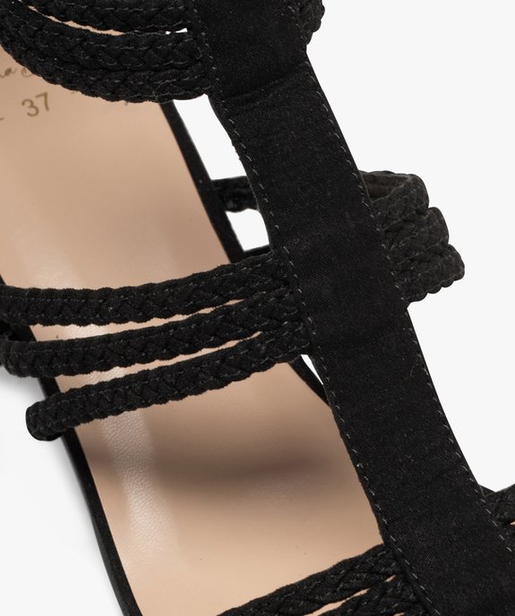 Sandales à talon avec brides tressées femme vue6 - VALENTINA BALDA - GEMO