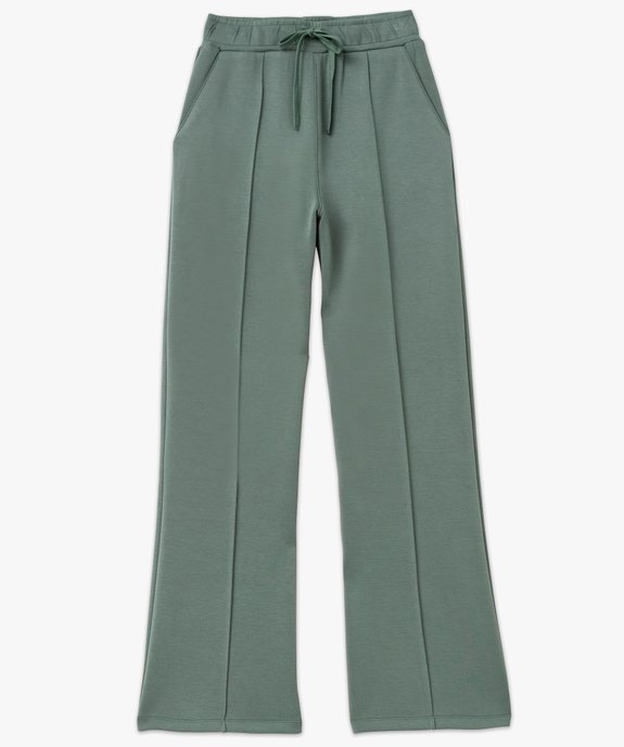 Pantalon large en maille à taille élastiquée femme vue4 - GEMO(FEMME PAP) - GEMO