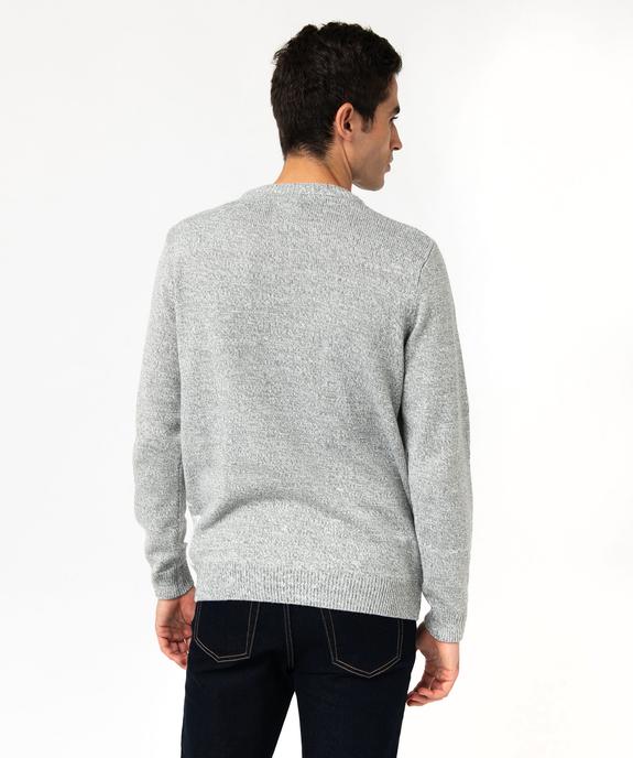Pull de Noël clignotant à motif renne homme vue3 - GEMO (HOMME) - GEMO