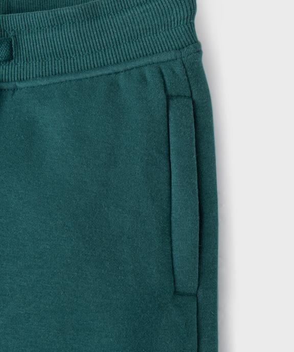 Pantalon de jogging molletonné avec ceinture ajustable garçon vue3 - GEMO 4G GARCON - GEMO