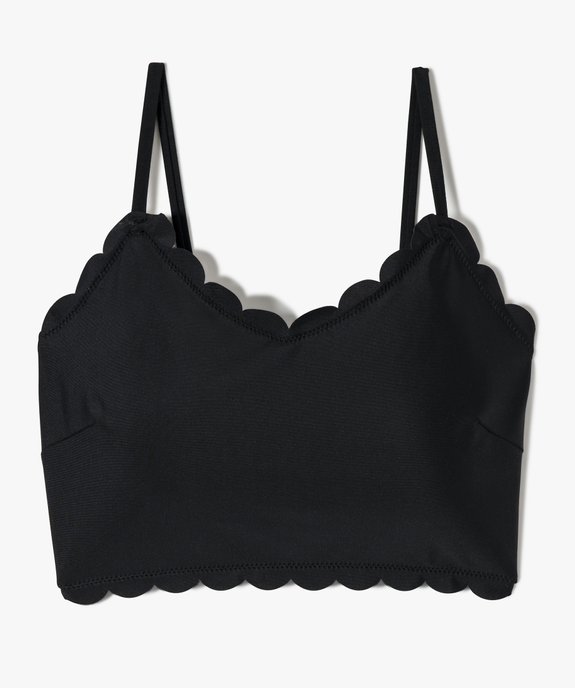 Haut de maillot de bain fille forme brassière vue1 - GEMO (JUNIOR) - GEMO