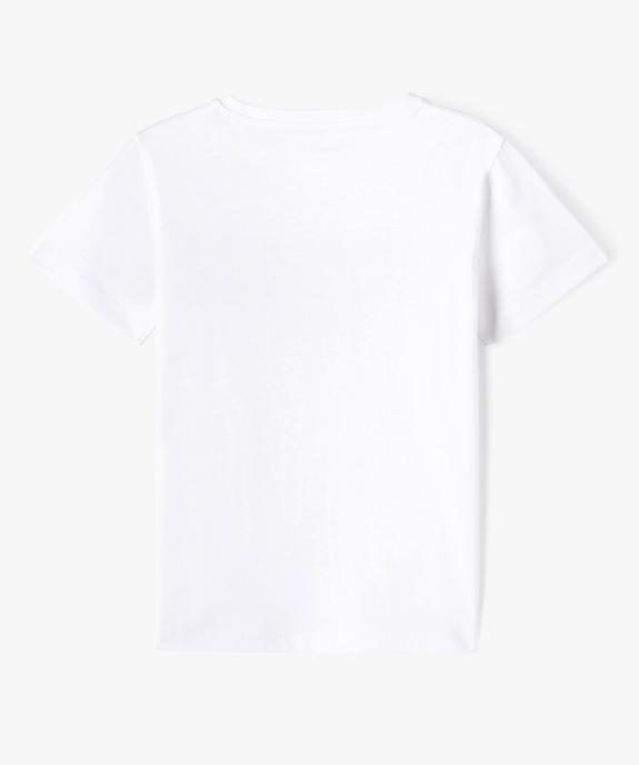 Tee-shirt à manches courtes garçon avec motif vue3 - GEMO (ENFANT) - GEMO