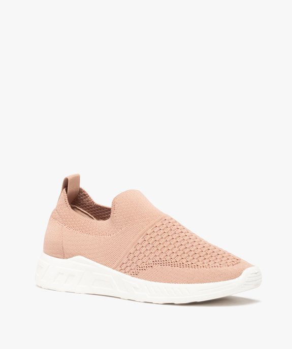 Baskets femme extra souples en maille unie vue2 - GEMO (SPORTSWR) - GEMO