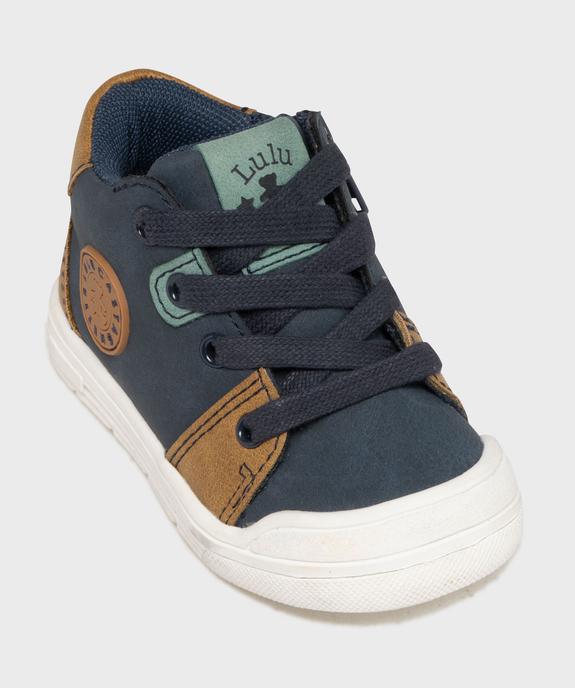 Chaussures premiers pas bicolores bébé garçon - LuluCastagnette vue5 - LULU CASTAGNETT - GEMO