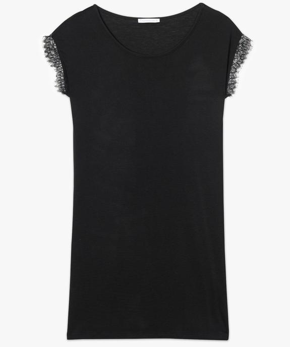 Chemise de nuit manches courtes vue4 - GEMO(HOMWR FEM) - GEMO