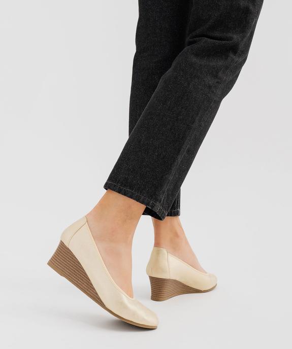 Ballerines irisées à talon compensé femme - Valentina Baldano vue7 - VALENTINA BALDA - GEMO