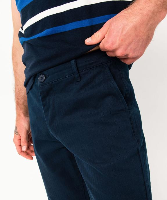 Bermuda coupe chino en coton stretch homme vue2 - GEMO (HOMME) - GEMO