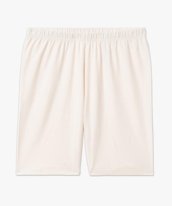Short en maille extensible avec ceinture élastique  femme grande taille vue4 - GEMO 4G GT - GEMO