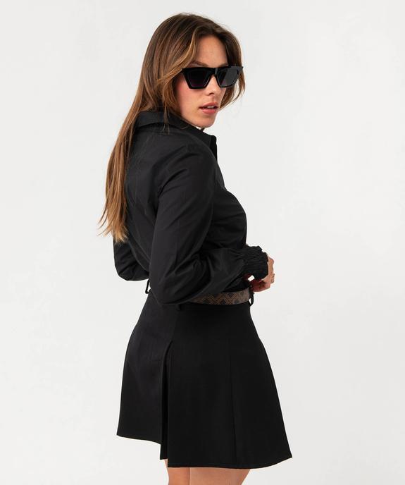 Chemise à manches longues avec poignets smockés femme vue3 - GEMO(FEMME PAP) - GEMO
