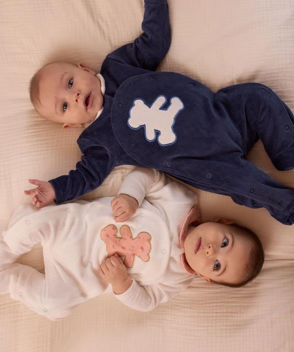 Pyjama en velours à col chemise bébé - LuluCastagnette vue7 - LULU CASTAGNETTE GEMO FOR GOOD - GEMO