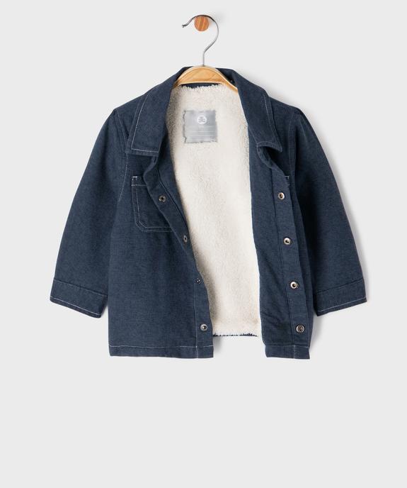 Chemise doublure sherpa avec boutons-pression bébé garçon - LuluCastagnette vue2 - LULUCASTAGNETTE - GEMO
