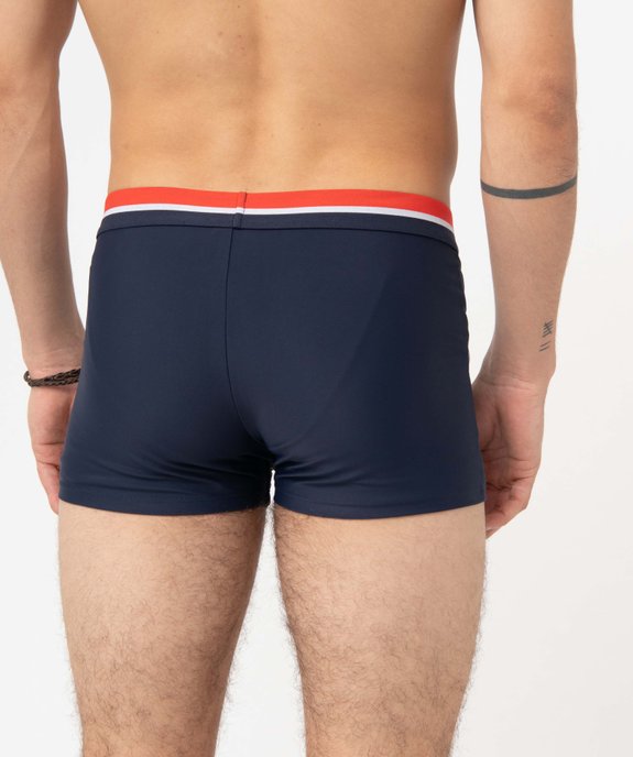Shorty de bain homme avec ceinture tricolore vue3 - GEMO (PLAGE) - GEMO