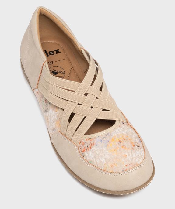 Chaussures confort avec brides élastiques femme vue5 - G'FLEX - GEMO