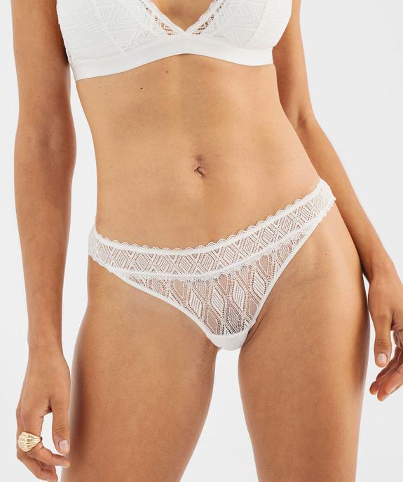 String en dentelle femme vue2 - GEMO(HOMWR FEM) - GEMO