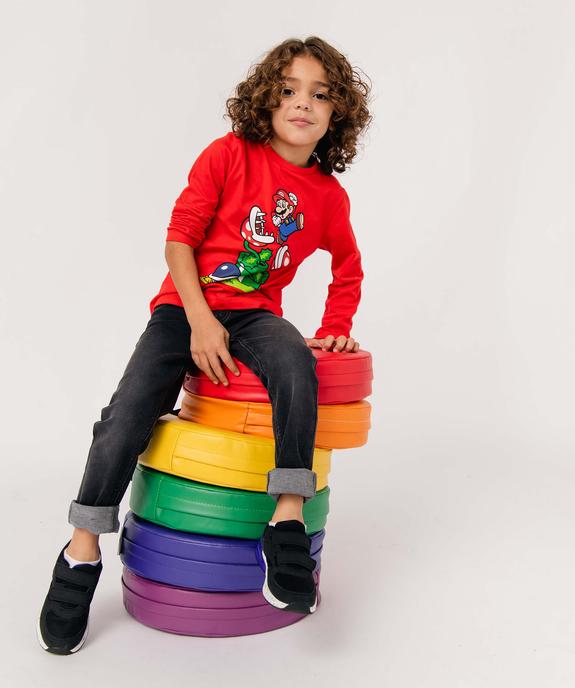 Tee-shirt garçon avec large motif coloré - Super Mario vue1 - MARIO - GEMO