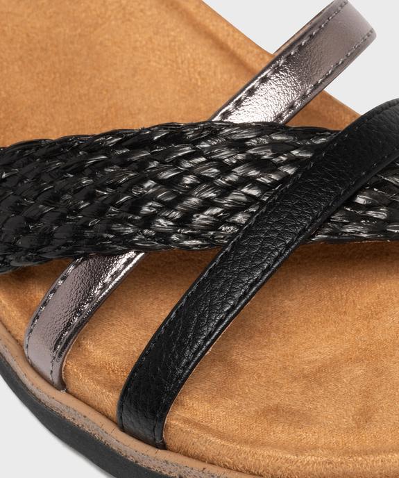 Sandales à talon compensée et brides croisées femme - Valentina Baldano  vue6 - VALENTINA BALDA - GEMO