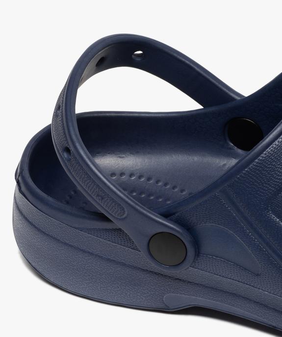 Sabots homme unis souples avec perforations vue6 - GEMO (PLAGE) - GEMO