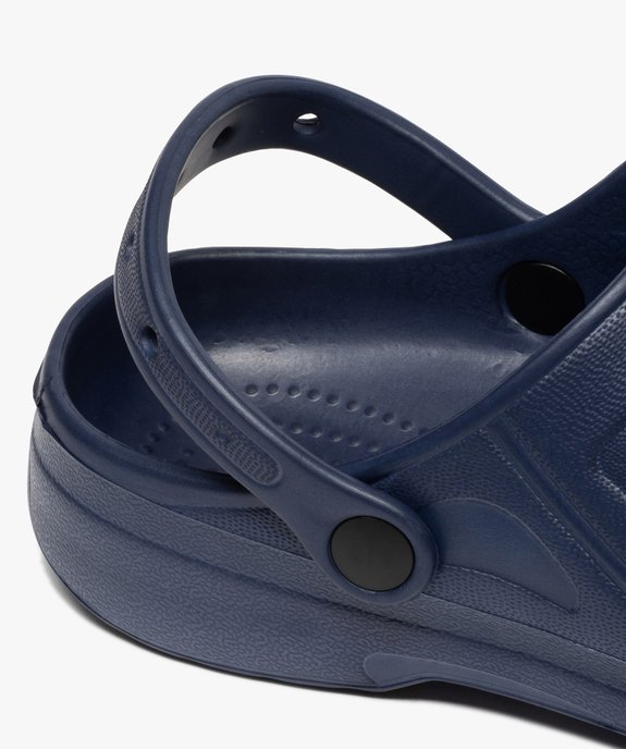 Sabots homme unis souples avec perforations vue6 - GEMO (PLAGE) - GEMO