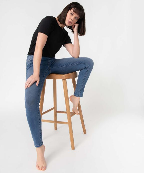 Jegging femme avec coutures contrastantes vue1 - GEMO 4G FEMME - GEMO