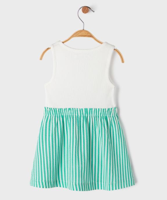 Robe avec haut débardeur et jupe évasée bébé fille vue3 - GEMO(BEBE DEBT) - GEMO