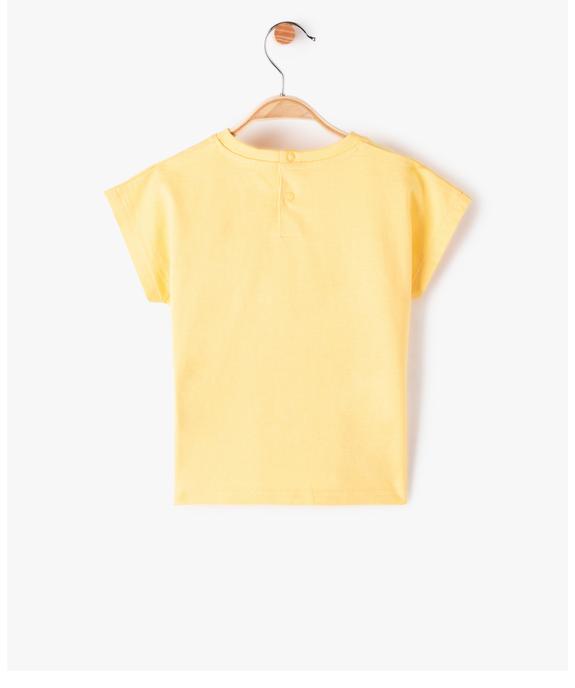 Tee-shirt bébé garçon coupe oversize à manches ultra courtes vue3 - GEMO(BEBE DEBT) - GEMO