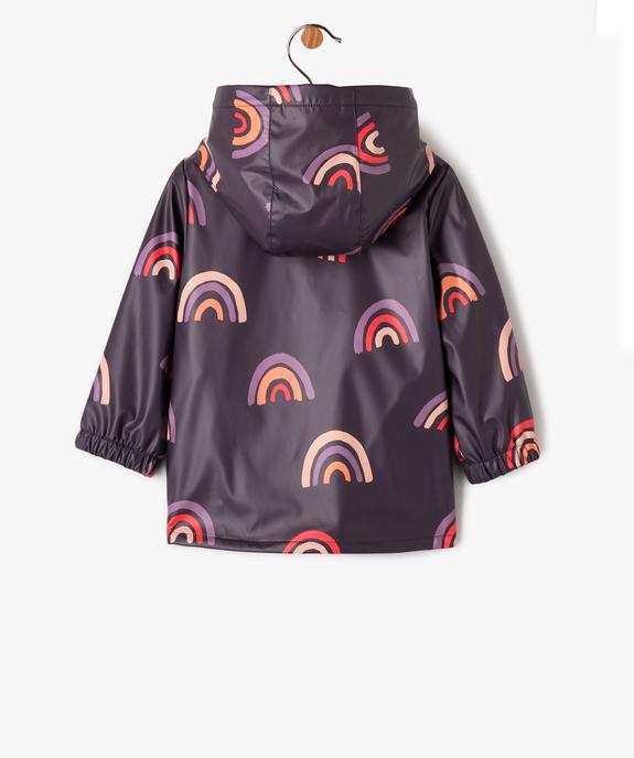 Imperméable bébé fille à motif coeurs doublé polaire vue4 - GEMO(BEBE DEBT) - GEMO