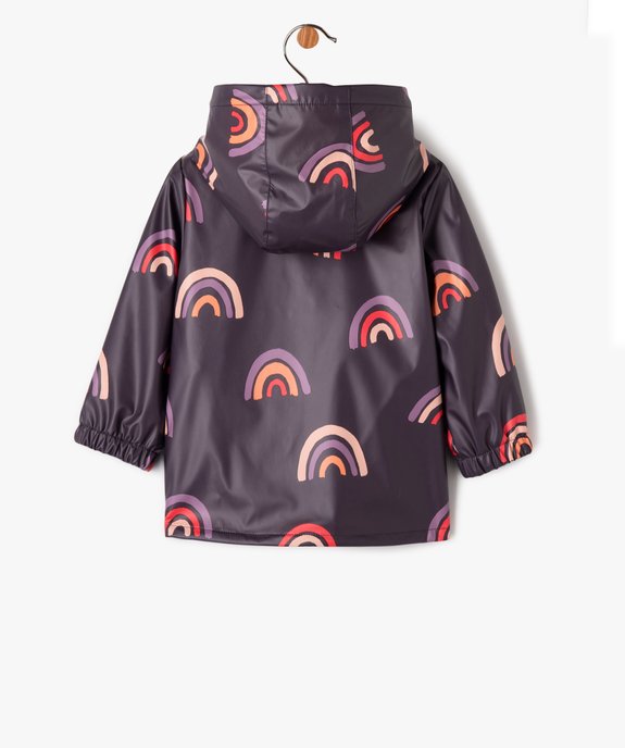 Imperméable bébé fille à motif coeurs doublé polaire vue4 - GEMO(BEBE DEBT) - GEMO