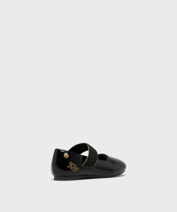 Ballerines vernies à large bride pailletée fille - LuluCastagnette vue4 - LULU CASTAGNETT - GEMO