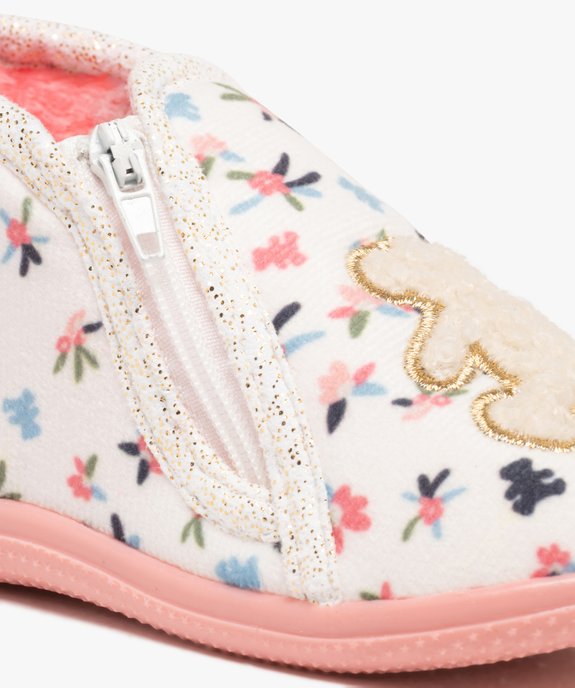 Chaussons bottillons à motifs fleuris bébé fille - LuluCastagnette. vue6 - LULU CASTAGNETT - GEMO