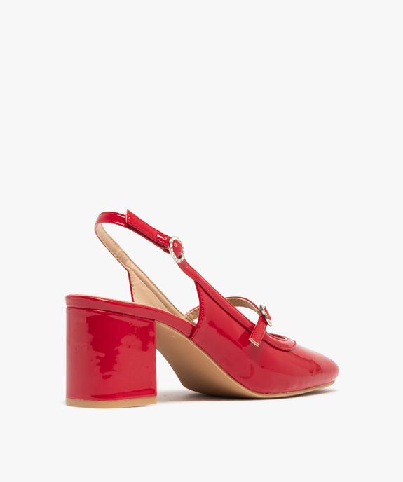 Escarpins sling-back avec boucles à strass femme vue4 - FOLLOW ME - GEMO