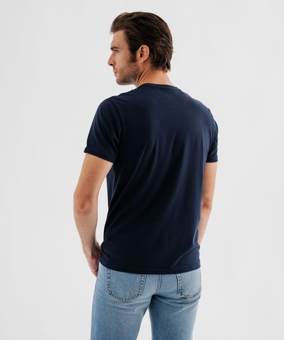 Tee-shirt manches courtes col rond en coton homme vue3 - GEMO 4G HOMME - GEMO