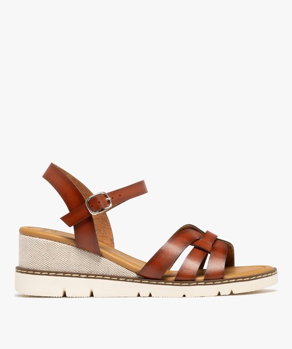 Sandales à brides avec talon compensé et semelle sport femme - Valentina Baldano vue2 - VALENTINA BALDA - GEMO