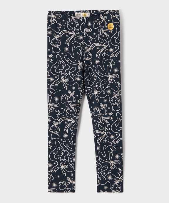 Legging en coton stretch imprimé fille - Gémo X Lulu la Nantaise - GEMO 4G FILLE Legging en coton stretch imprimé fille - Gémo X Lulu la Nantaise vue1 - GEMO 4G FILLE - GEMO