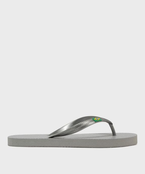 Tongs unies femme vue2 - GEMO (PLAGE) - GEMO