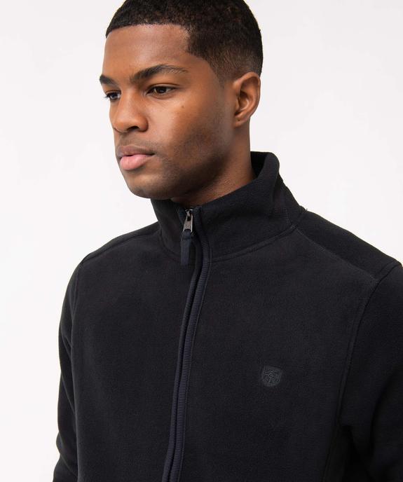 Sweat homme zippé en maille polaire à col doublé vue1 - KENSINGTON - GEMO