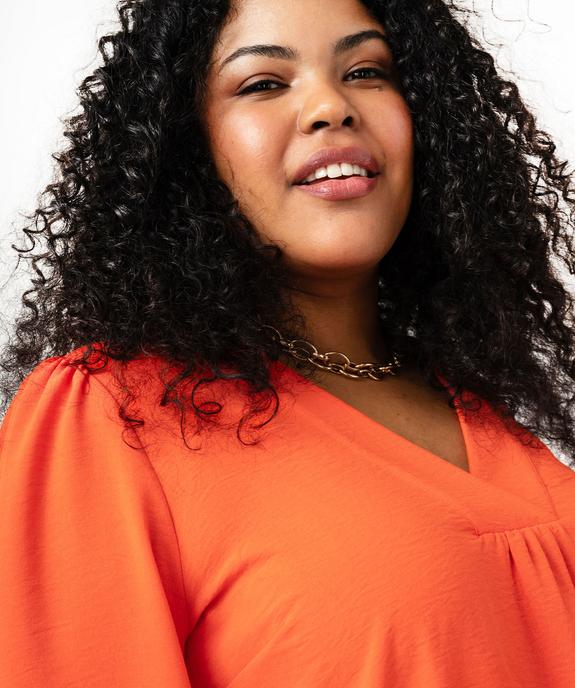 Blouse à manches longues femme grande taille vue2 - GEMO (G TAILLE) - GEMO