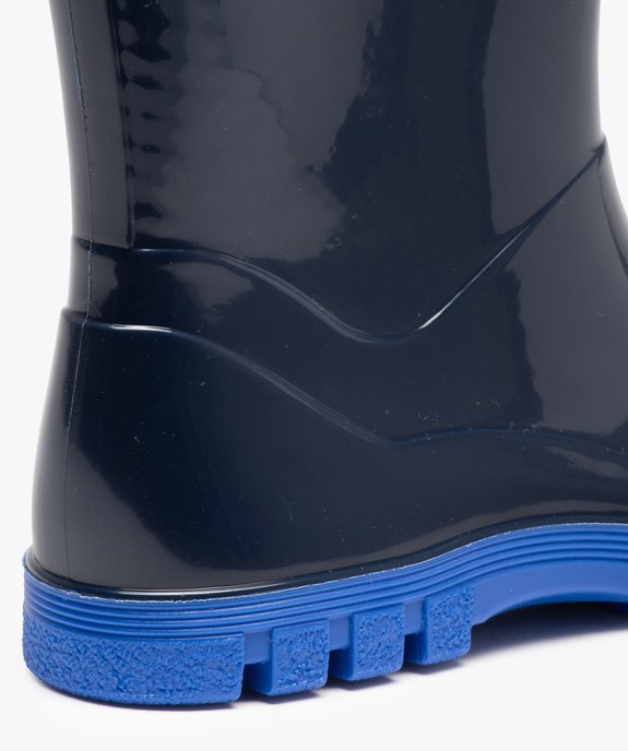 Bottes de pluie garçon à semelle crantée contrastante vue6 - GEMO (ENFANT) - GEMO