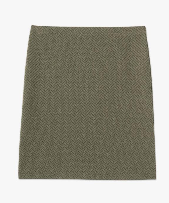 Jupe femme coupe droite en maille fantaisie vue4 - GEMO(FEMME PAP) - GEMO