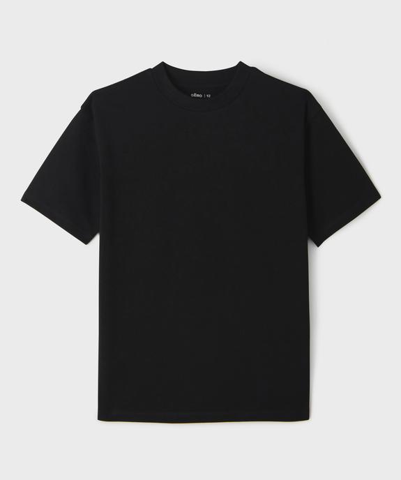 Tee-shirt manches courtes et col rond garçon vue1 - GEMO (JUNIOR) - GEMO