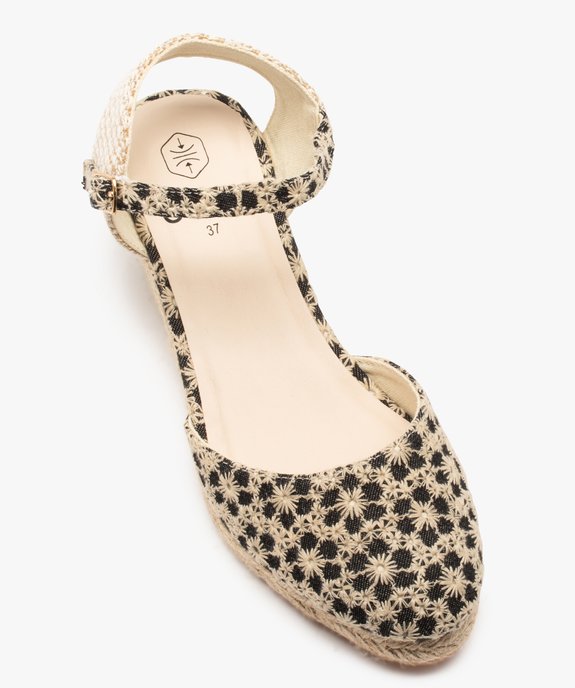 Sandales femme à talon compensé et bout fermé vue5 - GEMO(URBAIN) - GEMO