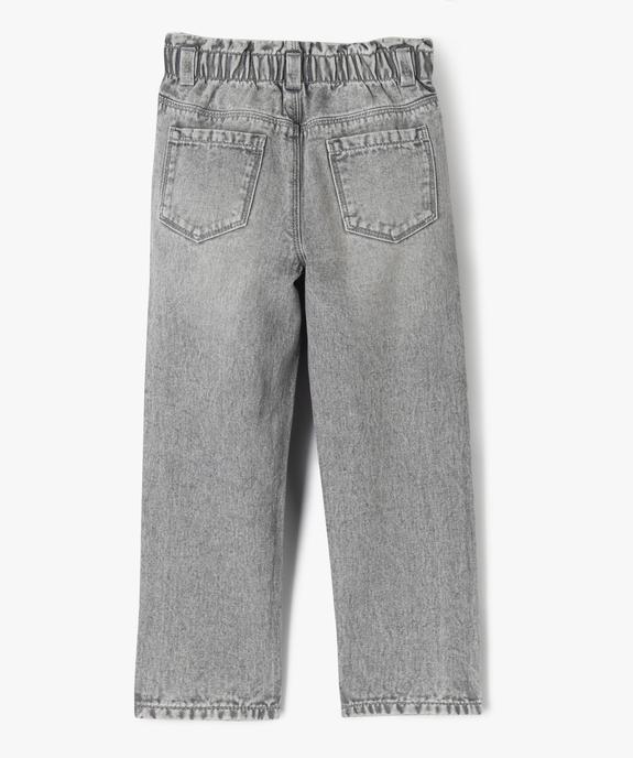 Jean slouchy à taille haute ajustable fille vue4 - GEMO (ENFANT) - GEMO