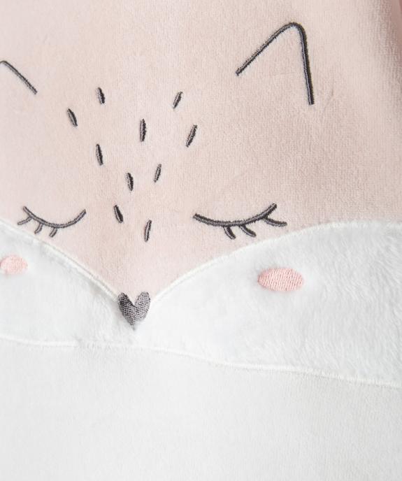 Pyjama bébé 2 pièces en velours à motif brodé vue2 - GEMO(BB COUCHE) - GEMO