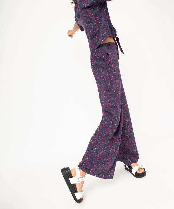 Pantalon ample imprimé femme vue1 - GEMO(FEMME PAP) - GEMO