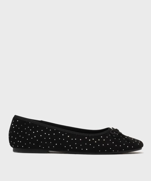 Ballerines en suédine avec strass femme - Follow Me vue1 - FOLLOW ME - GEMO