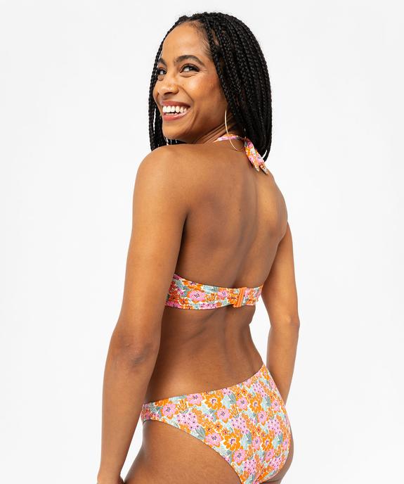 Haut de maillot de bain triangle à motifs fleuris femme vue2 - GEMO 4G FEMME - GEMO